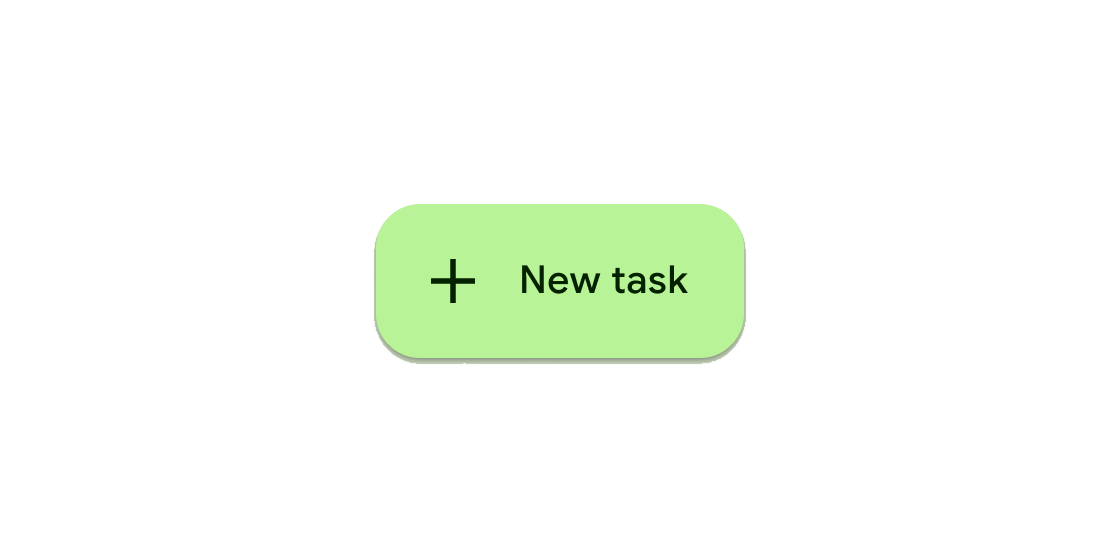 Rendered image or visualization of the Extended FloatingActionButton widget.